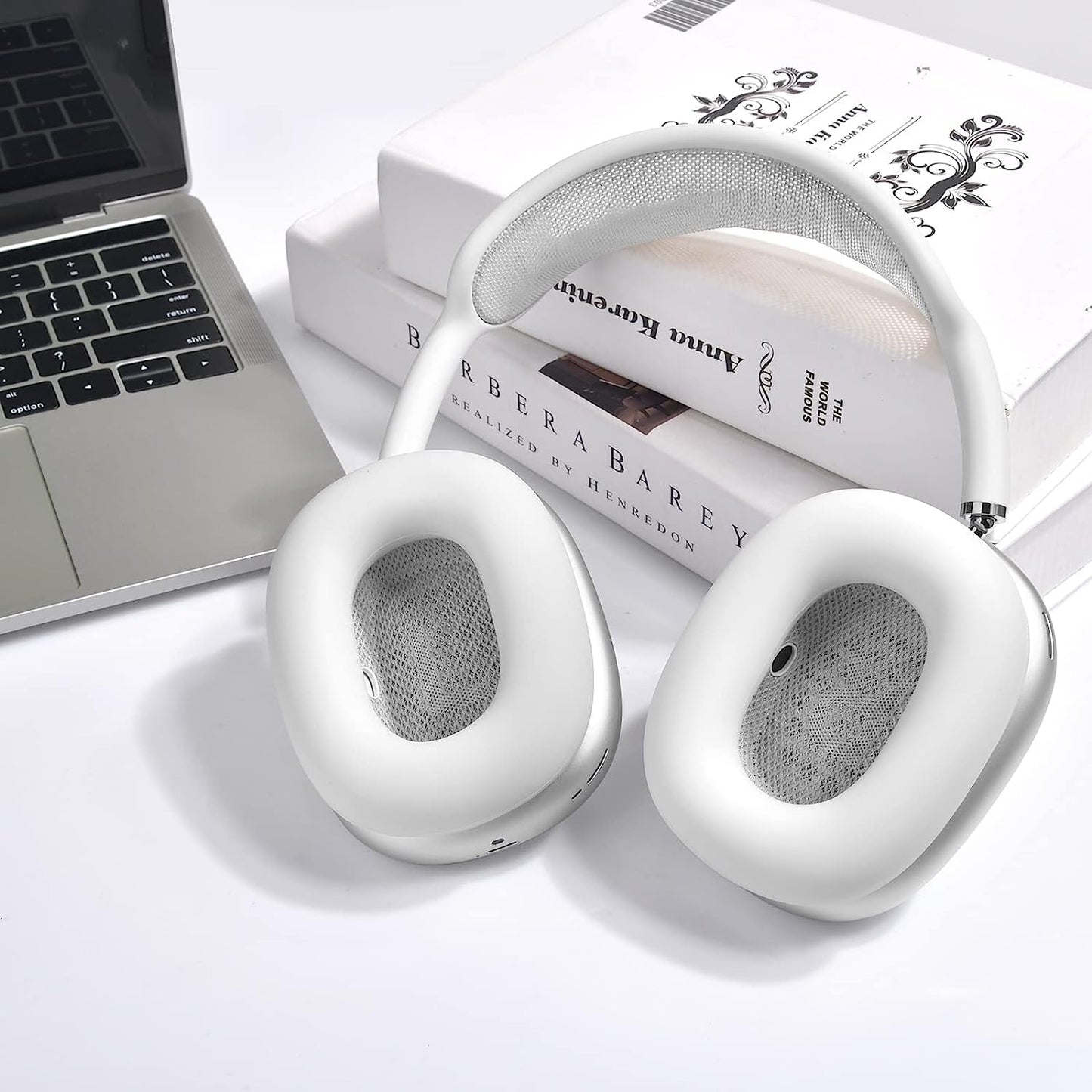 Filoto Airpods Max Cover, Silicone Earphone Protective Earpad Cover Accessories for Airpod Max Headphones Ear Cushions(White)  Kerle   