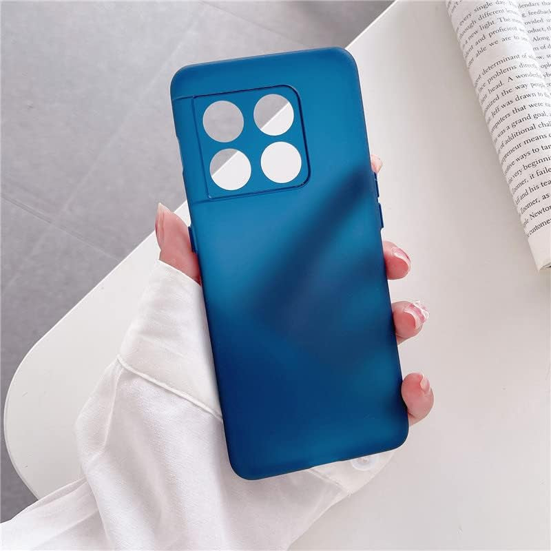 Ultra-Thin Matte Skin Anti-Fingerprint TPU Protection Case for Oneplus 10 9 9R 9RT 8T Pro Back Camera Cover Bumper Shell (Pink,For Oneplus 10 Pro)  HANPINYOU Blue For Oneplus 9Rt 