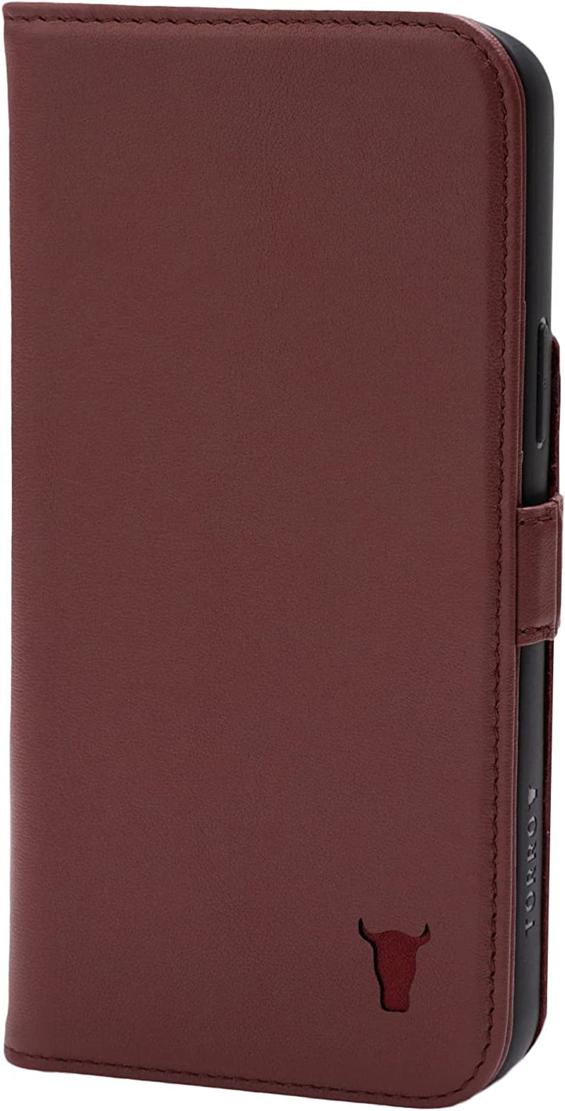 TORRO Leather Case Compatible with Iphone 14 Pro – Genuine Leather Magsafe Compatible Wallet Case with Card Holder (Black)  B.A.M Worldwide ltd Burgundy  