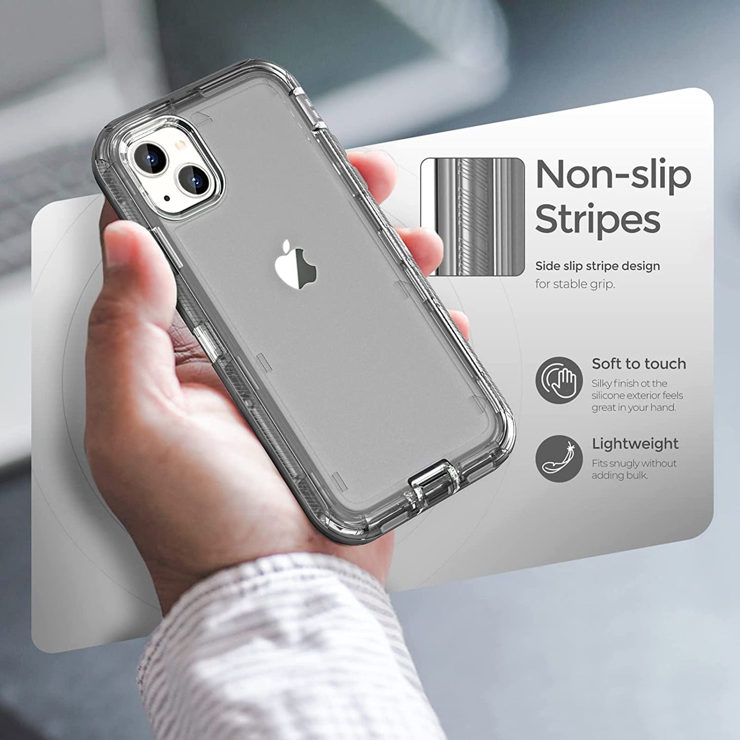 Oribox Case Compatible with Iphone 13, Heavy Duty Shockproof Anti-Fall Clear Case  ORIbox   