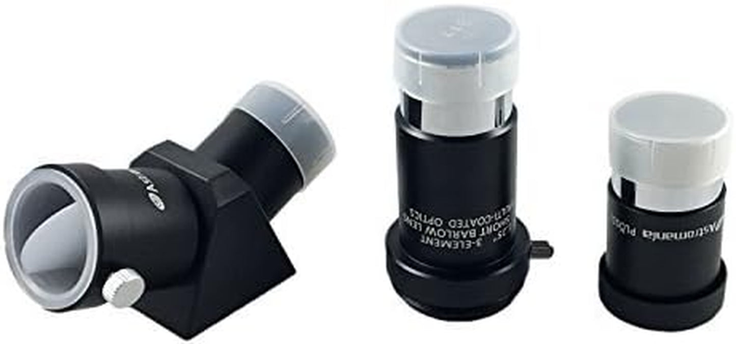 Astromania Dust Caps Set for 1.25" Telescope Eyepieces or Other Accessories - 5 Dust Caps and 5 Dust Plugs  Astromania   