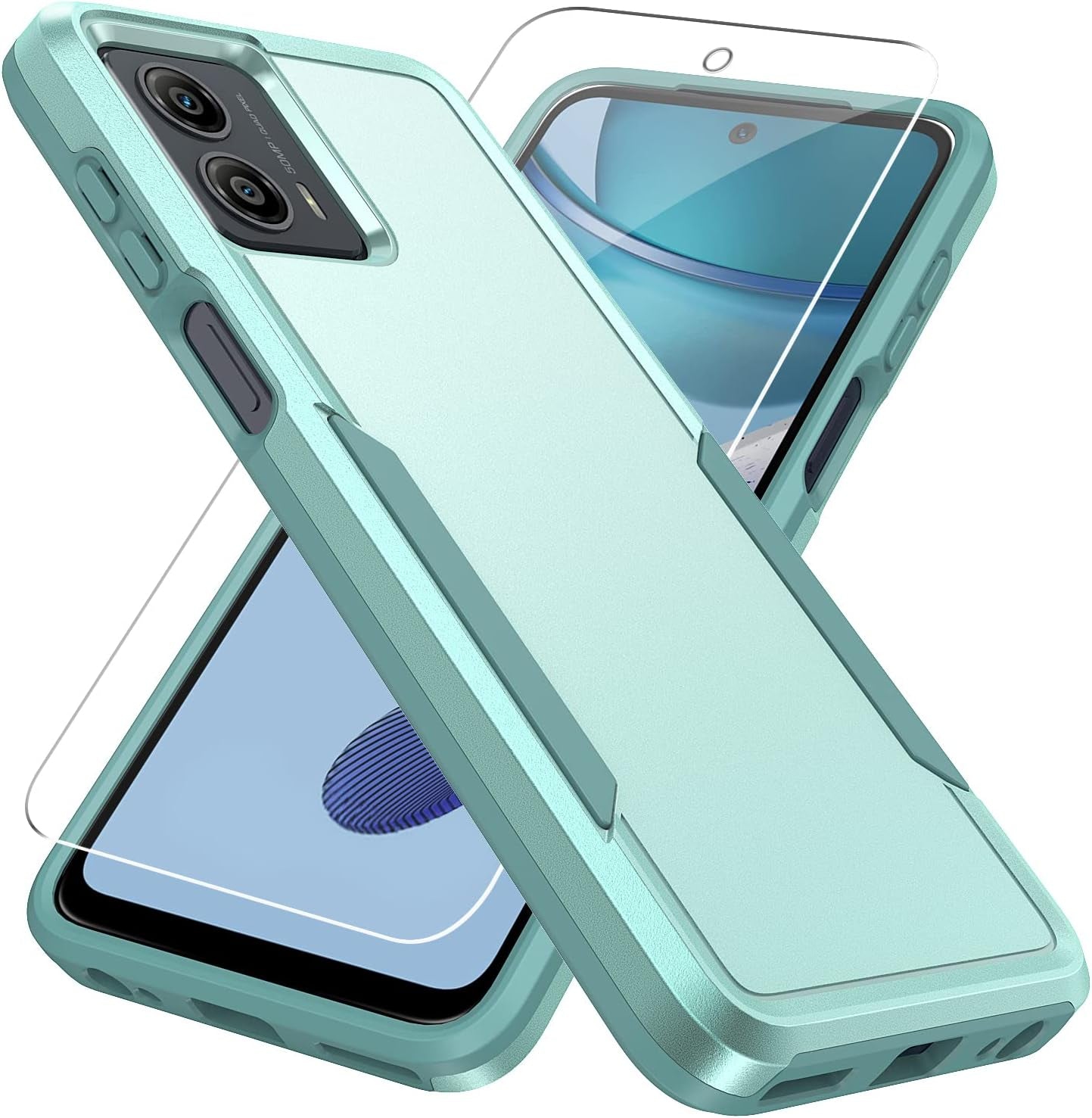 Warsia for Moto G 5G 2023 Case,Motorola G 5G 2023 Case with Screen Protector[Military Grade Drop Tested] Heavy-Duty Tough Rugged Shockproof Protective Case for Motorola Moto G 5G 2023, Green  BOYOSS   