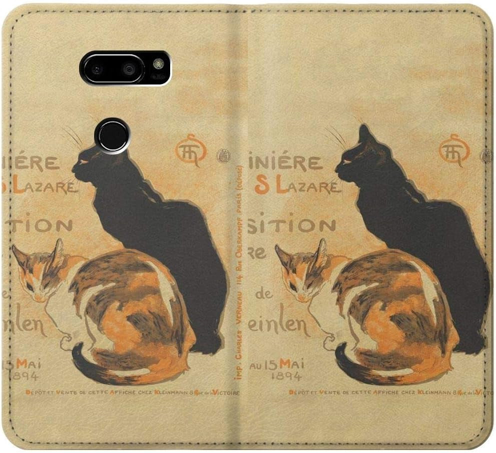 RW3229 Vintage Cat Poster PU Leather Flip Case Cover for LG V30, LG V30 Plus, LG V30S Thinq, LG V35, LG V35 Thinq  jjphonecase   