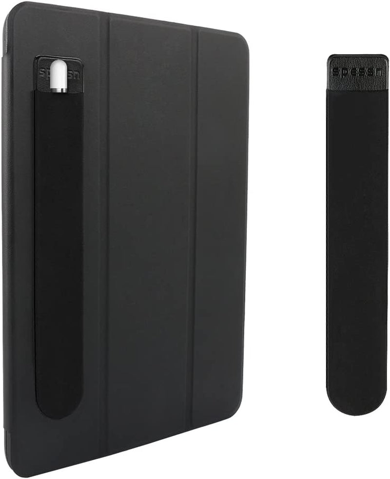 Spessn Compatible Apple Pencil Holder Sticker (1St and 2Nd Gen), Elastic Lycra Stylus Pocket Ipad Screen Pen Protective Pouch Adhesive Sleeve for Stylus Pens - Black  Spessn   