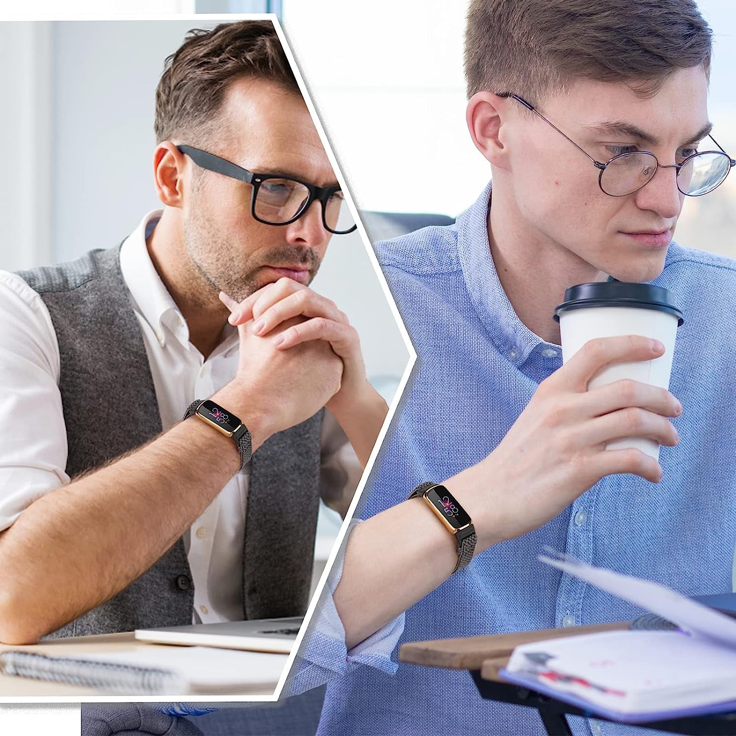 XFYELE Elastic Nylon Band Compatible with Fitbit Luxe / Special Edition，Stretchable Breathable Nylon Sport Loop Replacement Strap for Fitbit Luxe for Men Women  XFYELE   