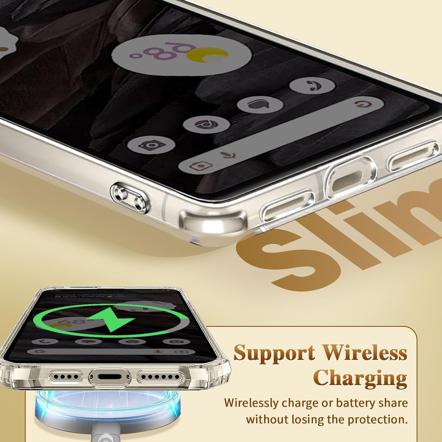 Compatible for Google Pixel 7A Case Silicone Clear TPU Cute Leopard Rose Flower Pattern Cartoons Design Ultra Thin Anti-Scratches Cases Shockproof Bumper Cover Case for Google Pixel 7A 5G (A-Leopard)  Gxmeuie   