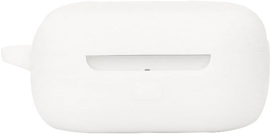 LDSXAY Compatible with Echo Buds 2023 Case Cover, Soft Silicone Shockproof Protective Case Skin for All-New Echo Buds (2023 Release) Charging Case with Carabiner, Front LED Visible (White)  LDSXAY   