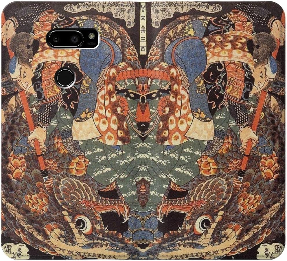 RW0914 Ronin Miyamoto Musashi PU Leather Flip Case Cover for LG V30, LG V30 Plus, LG V30S Thinq, LG V35, LG V35 Thinq  jjphonecase   