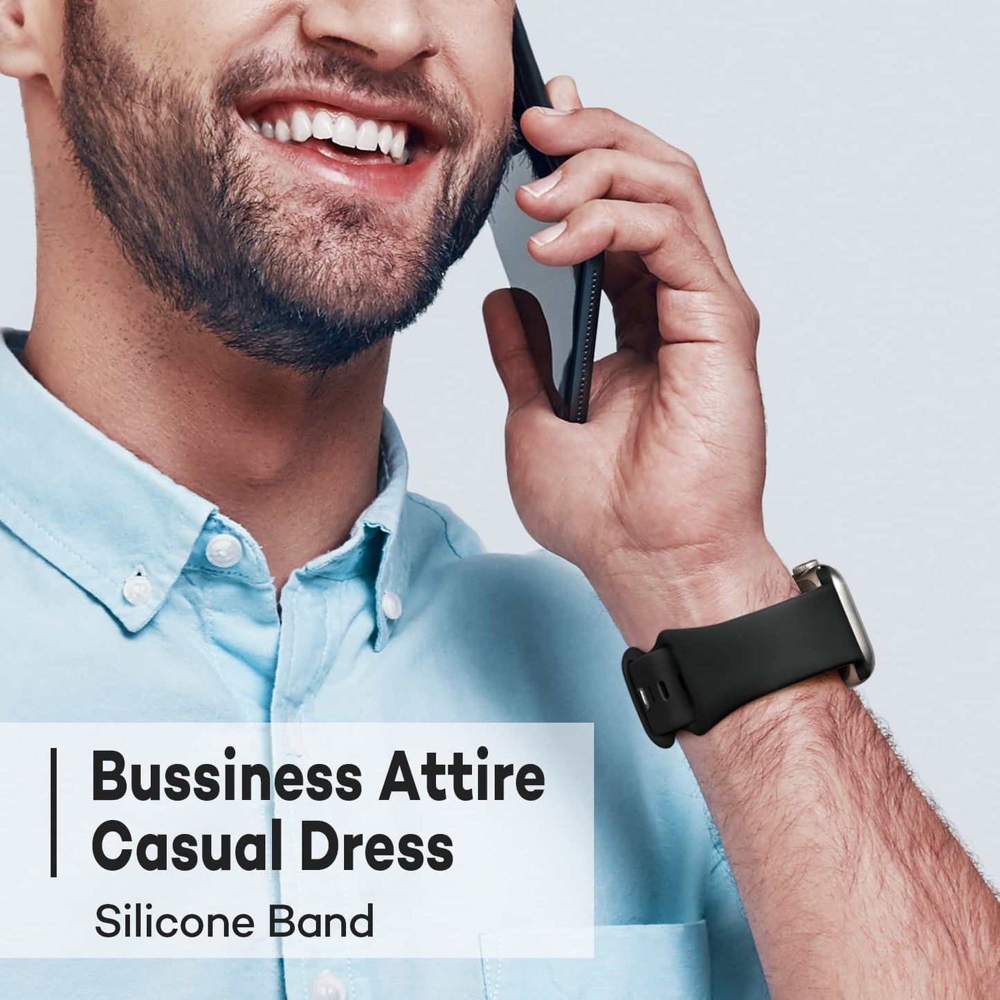 SWHAS Watch Bands Compatible with Apple Watch Bands 40Mm 38Mm Women Men, Soft Silicone Wristbands Replacement Strap Compatible with Iwatch Series 7 6 5 4 3 2 1 SE  SWHAS   