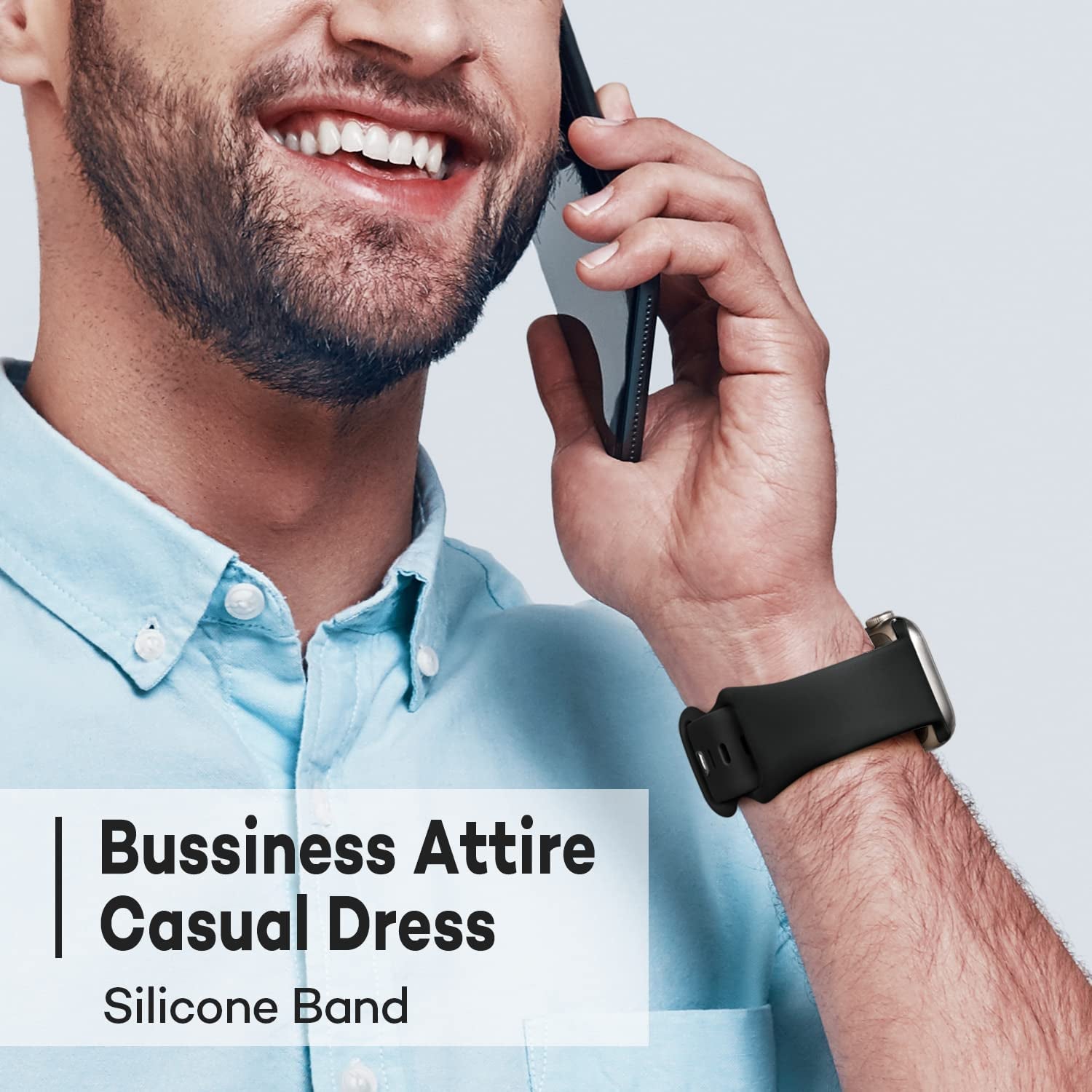 SWHAS Watch Bands Compatible with Apple Watch Bands 40Mm 38Mm Women Men, Soft Silicone Wristbands Replacement Strap Compatible with Iwatch Series 7 6 5 4 3 2 1 SE  SWHAS   