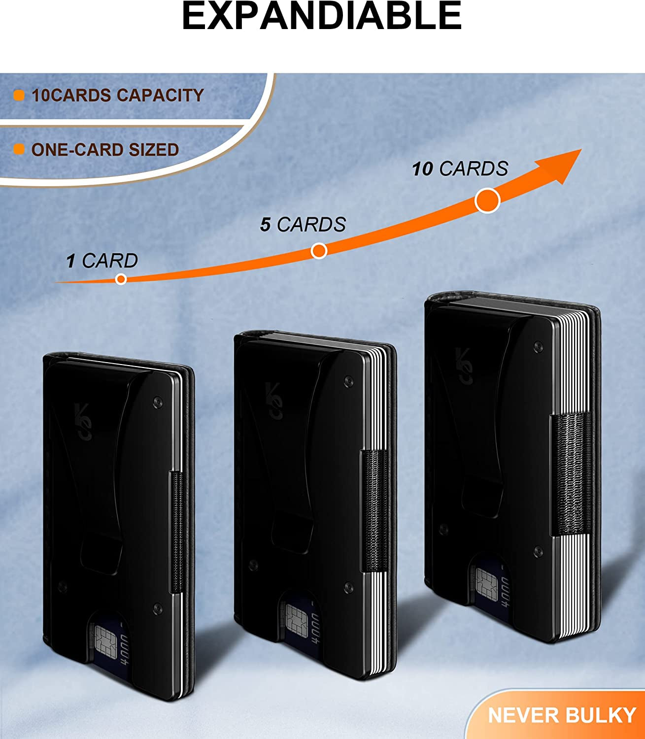 Men Wallet,Kemisant Smart Slim Wallet Money Clip for Men Compatible with Apple Airtag,Rfid Blocking  KEMISANT   