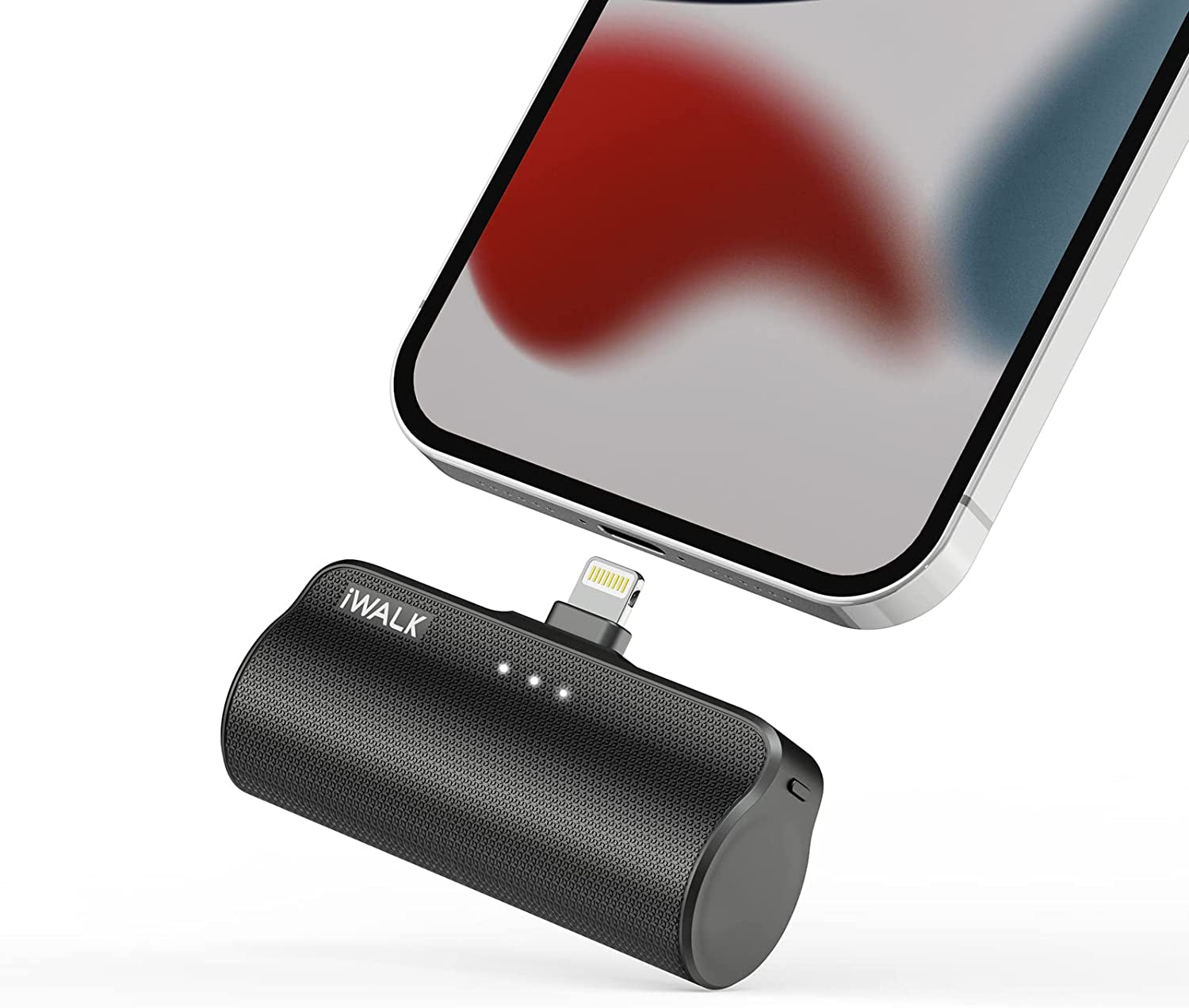 Iwalk Mini Portable Charger for Iphone with Built in Cable, 3350Mah Ultra-Compact Power Bank Small Battery Pack Charger Compatible with Iphone 14/13/13 Pro/12/12 Pro/11/Xr/Xs/X/8/7/6,White  iWALK Black  