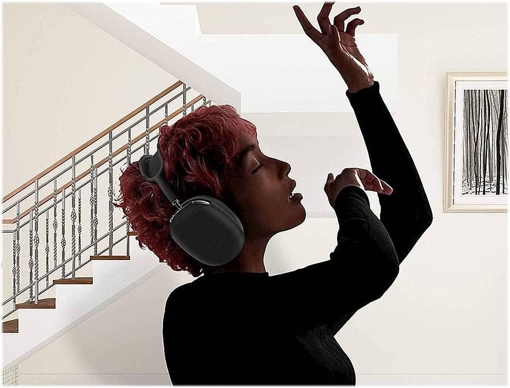 Saharacase Liquid Silicone Cover Case for Apple Airpods Max [Rugged] Headphone Protection Antislip Grip Slim (Black)  ZERODAMAGE SAHARA CASE   