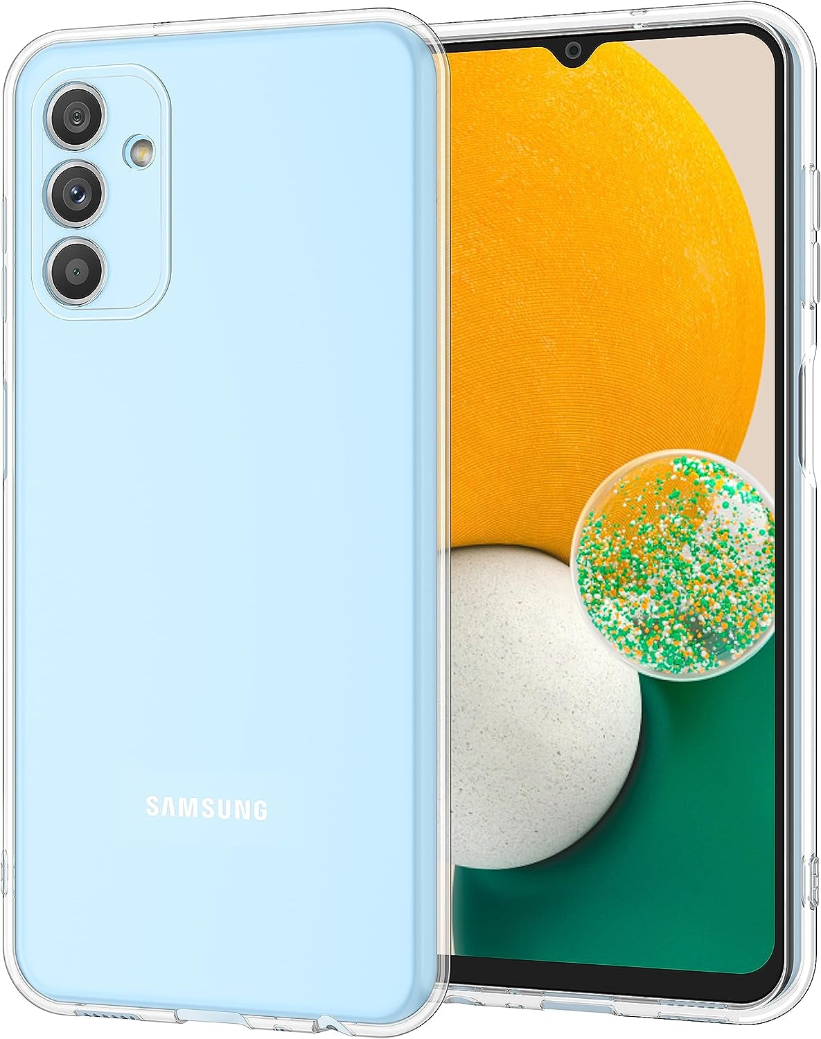 Meliya for Samsung Galaxy A13 5G Case Clear 6.5-Inch (Not for A13 4G), Anti-Yellowing Slim Thin Shockproof Galaxy A13 5G Phone Bumper Cover Case Clear (Clear+Clear)  Meliya Clear  