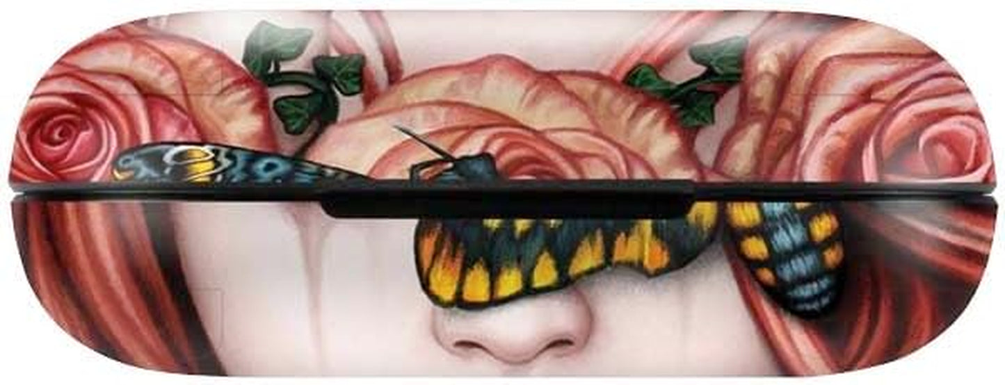 Skinit Decal Skin Compatible with Echo Buds - Officially Licensed Sarah Richter Gothic Woman and Death Moth Butterflies by Sarah Richter Design  Skinit   