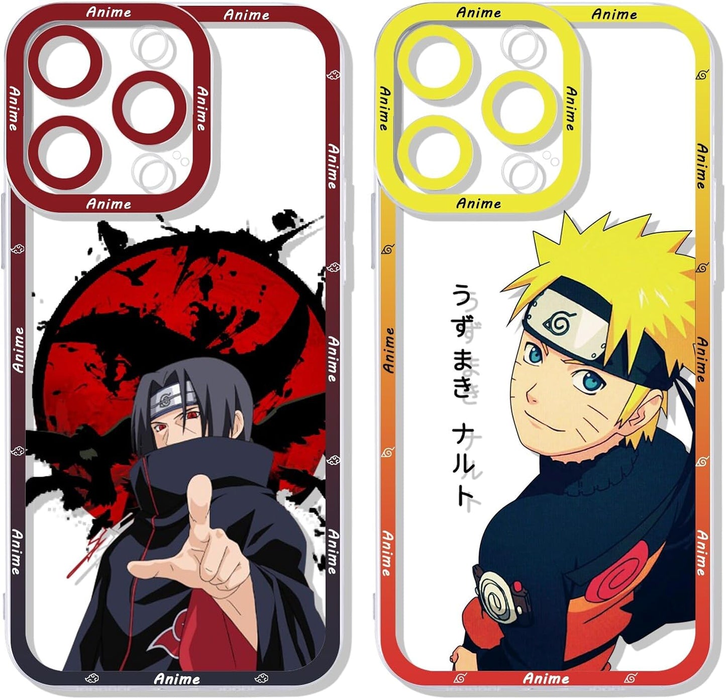 2 Pack Japanese Anime Case for Iphone 12 Mini Clear Case 5.4", Cool Manga Cute Pattern Design, Cartoon Comics Character Cases for Men Boys Women Girls, Soft TPU Funda for Iphone12 Mini, Transparent  ZXT US Iphone 15 Pro Max  