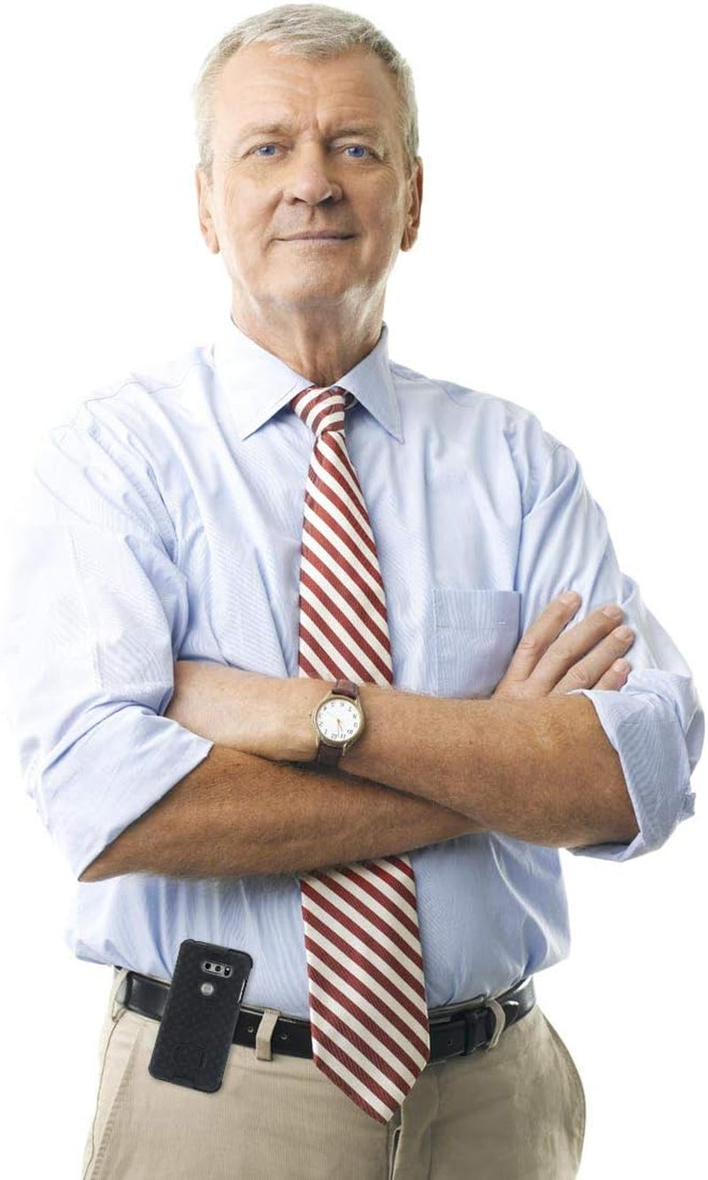 Rome Tech Holster Case with Belt Clip for LG V30 - Slim Heavy Duty Shell Holster Combo - Rugged Phone Cover with Kickstand Compatible with LG V30 - Black  Rome Tech   