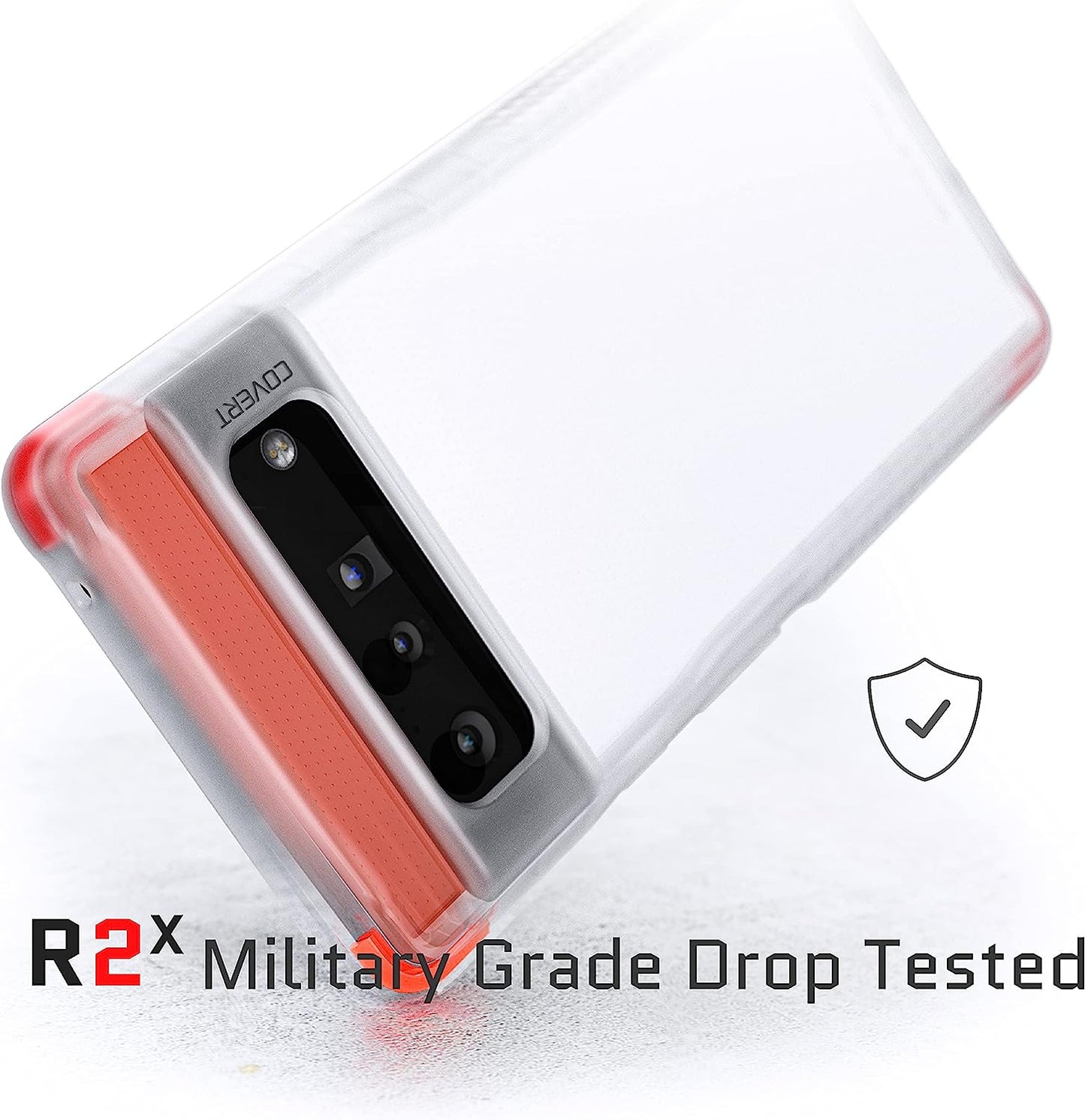 Ghostek Covert Pixel 6 Pro Case Clear with Ultra Thin Design and Non-Slip Grip Supports Wireless Charging Shock Protective Phone Cover Designed for 2021 Google Pixel 6 Pro 5G (6.71) (Cloudy Clear)  Ghostek   