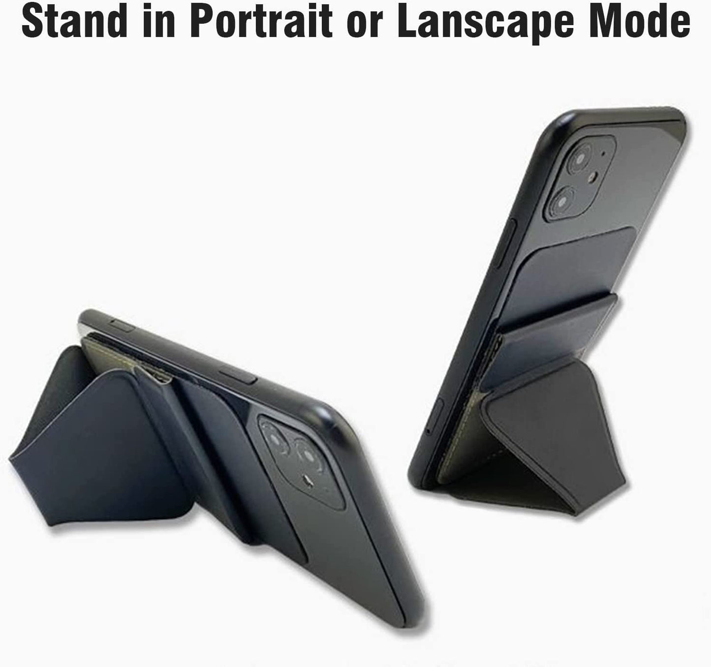 Ambervec Magsafe Wallet Compatible with Iphone 14, Iphone 13 & Iphone 12 Series, Magnetic Wallet Stand for Apple Mag Safe, Leather Magnetic Card Holder for Back of Iphone Pro Max Mini Plus, Yellow  AmberVec Inc.   