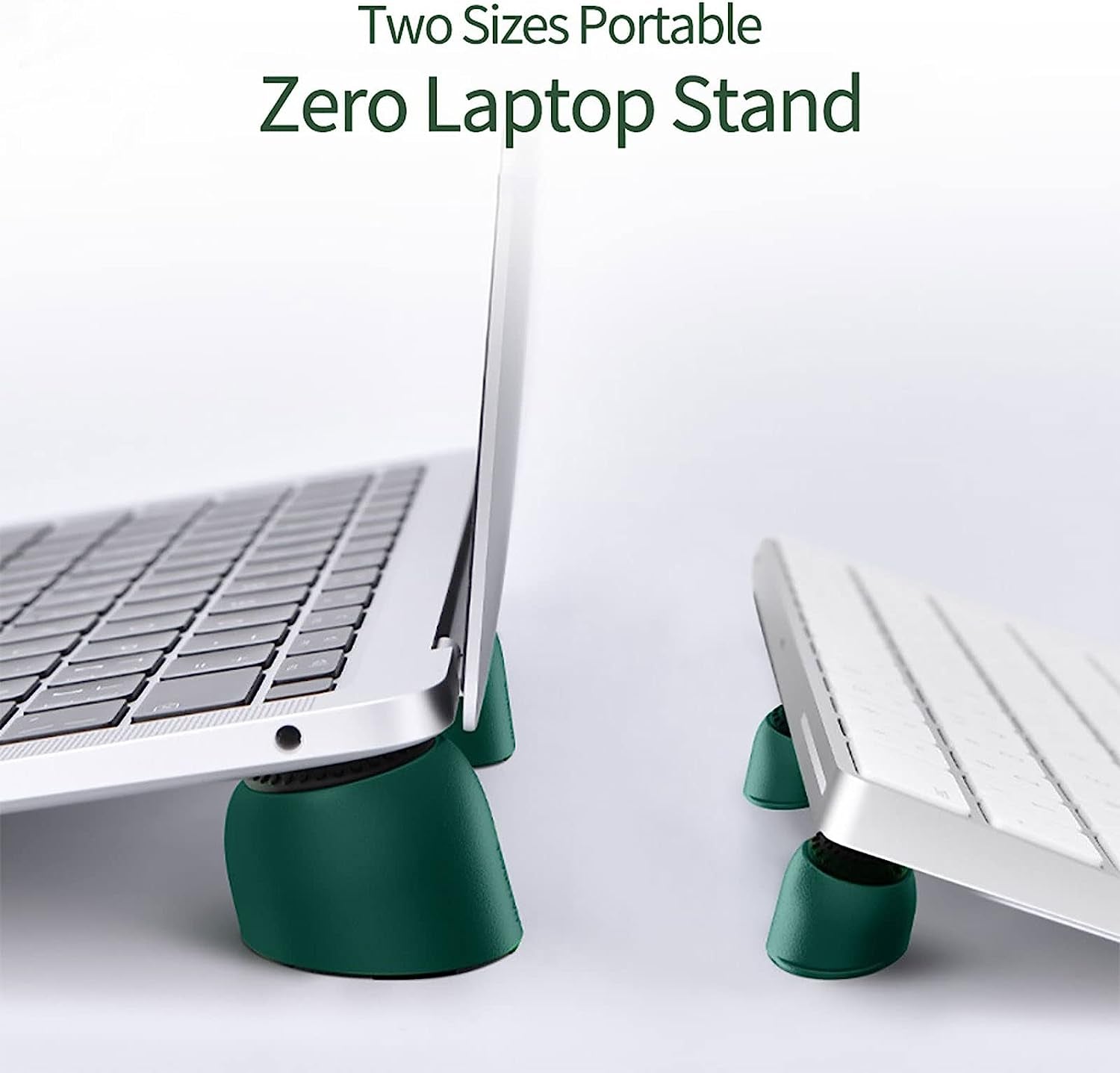 Amabeabjbzj Laptop Stand Laptop Stand Magnetic Cooling Stand for Laptop Portable Holder Heat Dissipation Skidproof Pad (Color : Green)  AMABEAbjbzj   