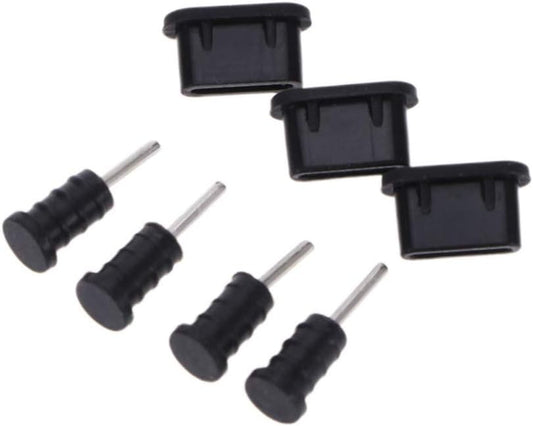 Gatuida anti Dust Plug Set, 10 Pairs Anti-Dust Plugs for Android Micro USB Type-C & 3.5Mm Earphone Jack  Gatuida   