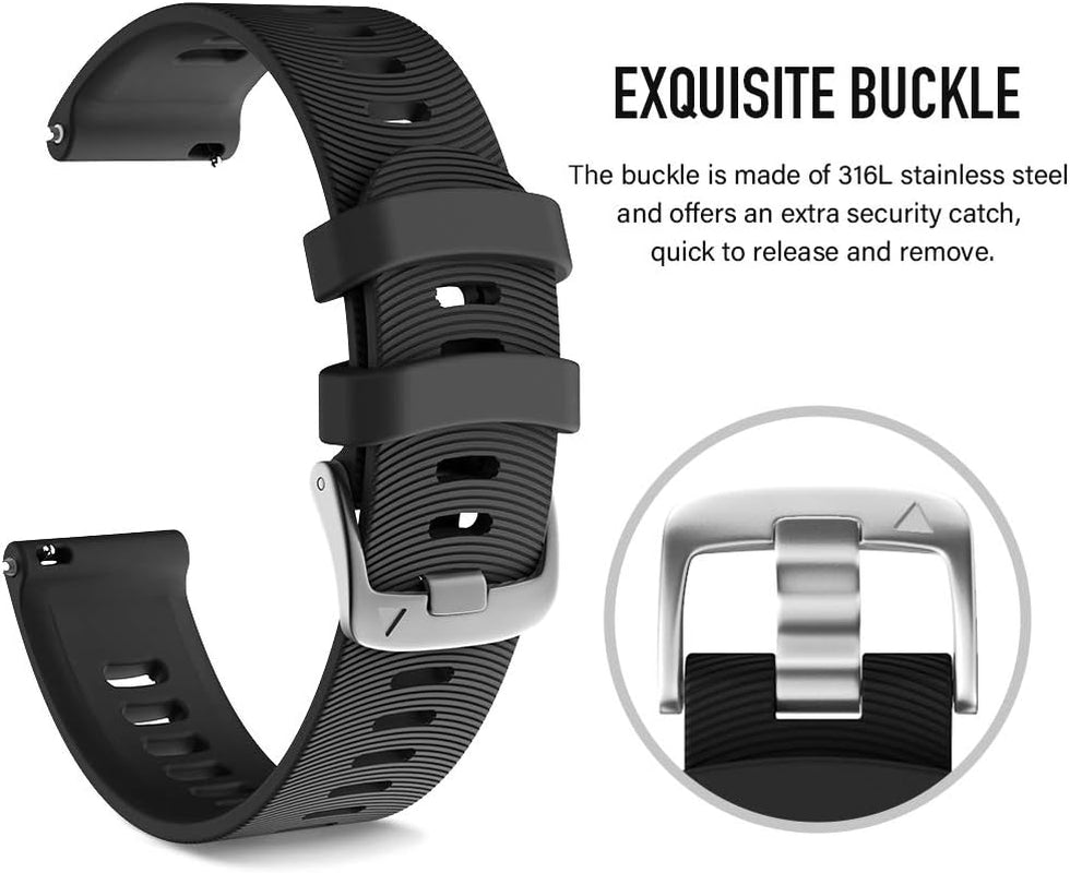 Notocity for Garmin Forerunner 245 Band Forerunner 55 Band, 20Mm Replacement Band for Galaxy Watch 5/5 Pro Galaxy Watch 4 Vivoactive 3 Forerunner 645/245 Music Band  NotoCity   