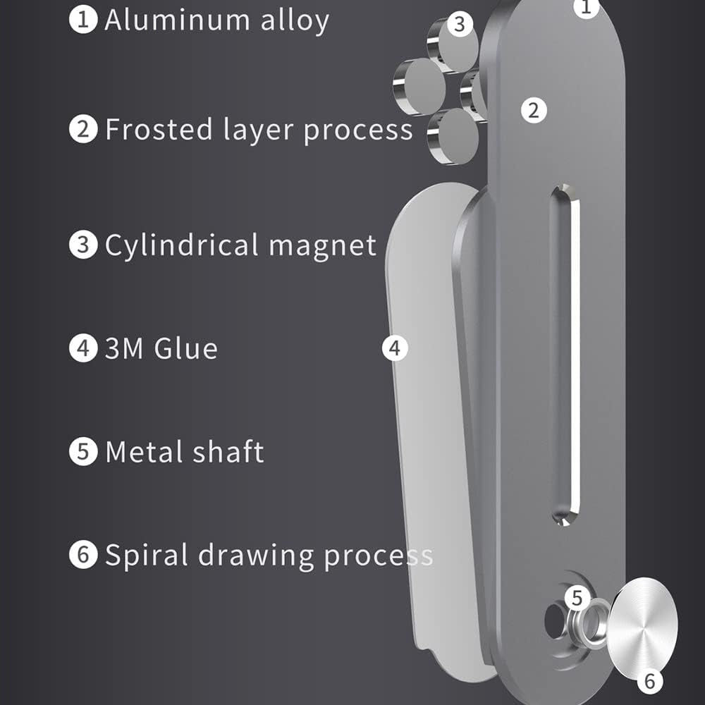 N/A Aluminum Alloy Laptop Expand Stand Magnetic Dual-Screen Stand Support Notebook Desktop Holderf  YFQHDD   