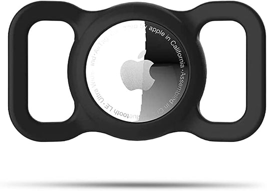 VINTE Protective Case Compatible for Apple Airtags for Dog Cat Collar ,GPS Tracking Accessories ,Waterproof Silicone Case, Airtag Protective Cover for Dog Cat Pet Collar Loop Holder(Black)  VINTE   