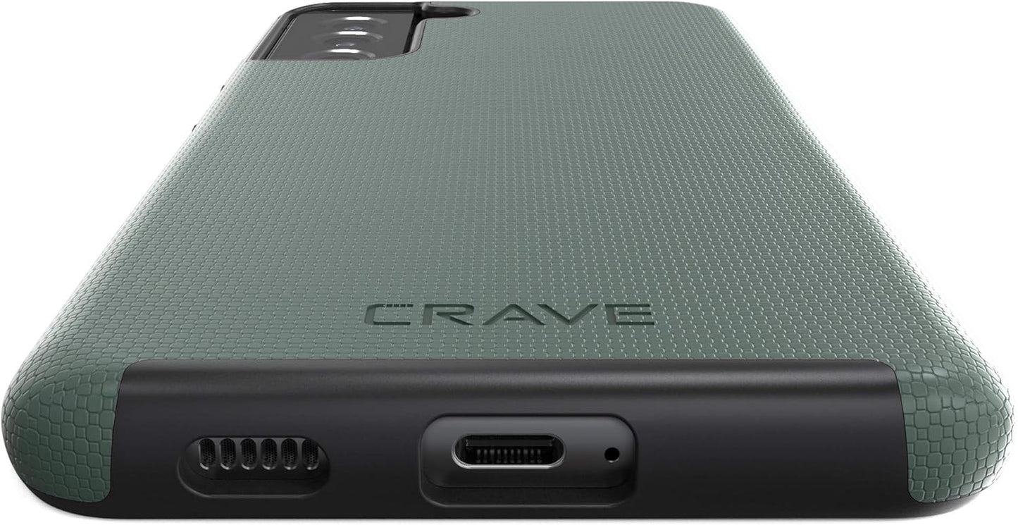 Crave Dual Guard for Galaxy S21+ Case, Shockproof Protection Dual Layer Case for Samsung Galaxy S21 Plus, S21+ 5G (6.7 Inch) - Forest Green  Crave   