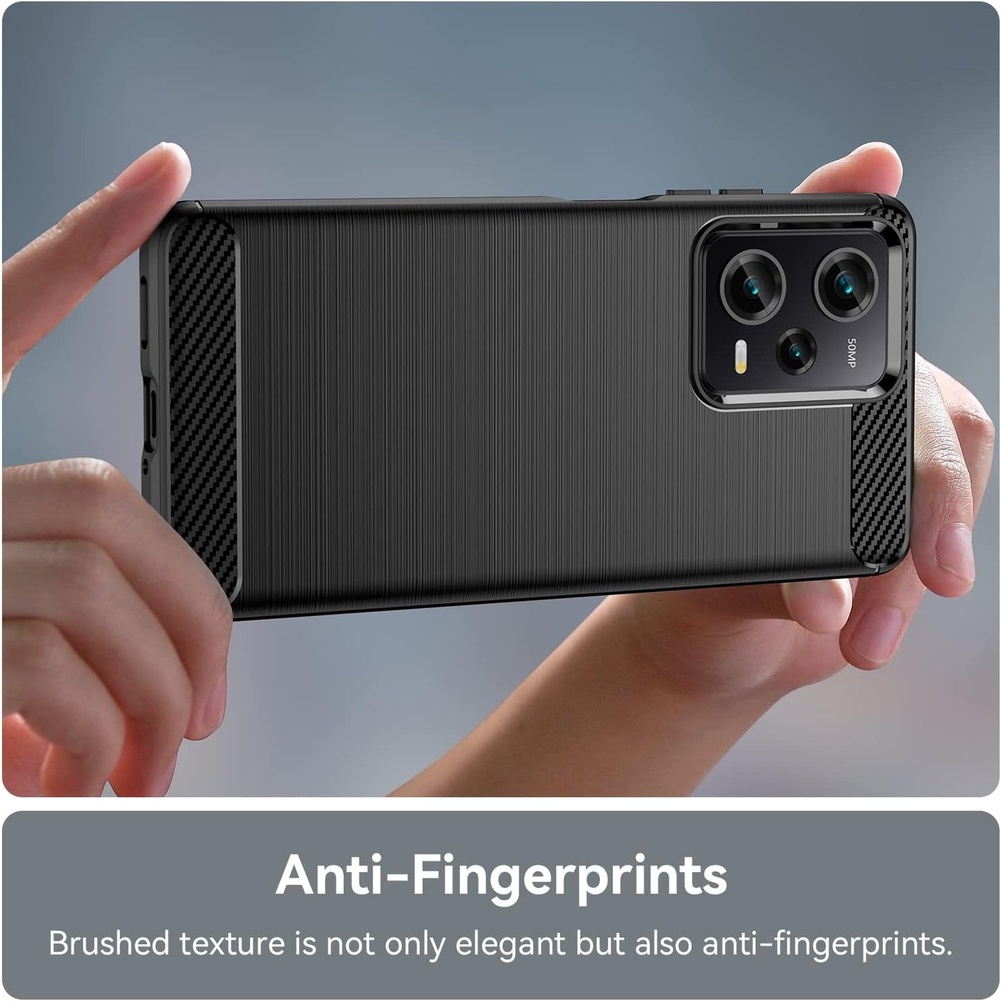 Case for Redmi Note 12 Pro,Xiaomi Poco X5 Pro Case,Tpu Carbon Fiber Soft Silicone Bumpers Protective Cover Anti-Scratch Shockproof Phone Case for Redmi Note 12 Pro 5G/Xiaomi Poco X5 Pro (Lasi Black)  Aikukiki   