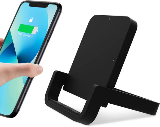 Wireless Charger, BUBEYYIE Fast 10W Charging Stand Compatible with Iphone 14 13 12 11 Pro XR XS X 8 plus Samsung Galaxy S22 S22 S20 S10 Note 20 10 Google LG and Other Cell Phones (Black)  BUBEYYIE   