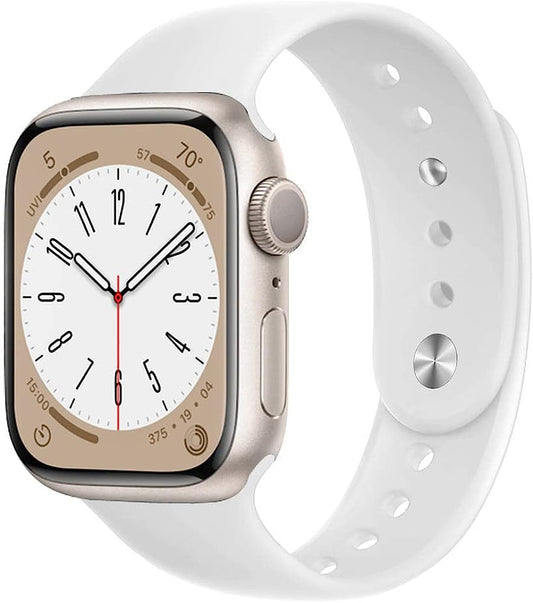 Sport Bands for Apple Watch Band 40Mm 44Mm 41Mm 45Mm Iwatch Bands 38Mm 42Mm Men/Women,Soft Silicone Correa Wristband Strap for Apple Watch Ultra Band 49Mm Series 8 7 6 5 4 3 SE 38 42 45 41 44 40 Mm  DMVEIMAL   