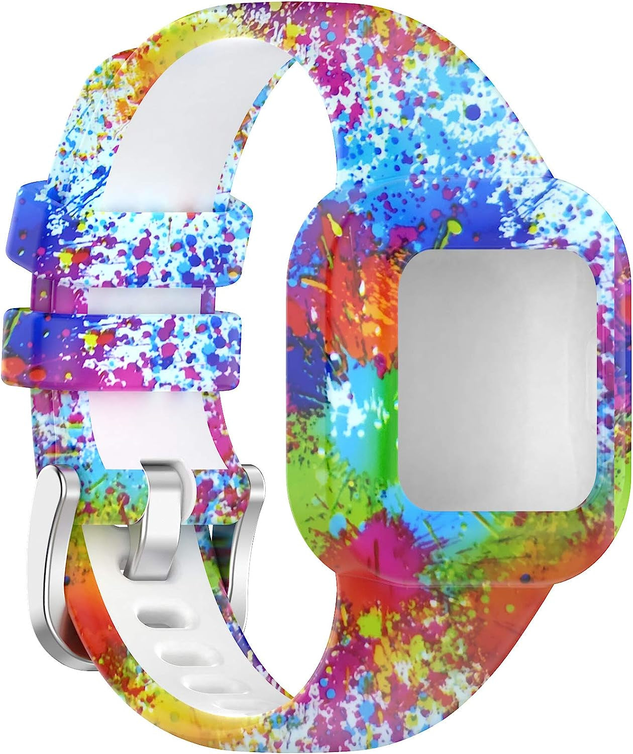 Bands Compatible with Garmin Vivofit Jr.3 Bands Accessories Replacement Band Camouflage Floral Leopard Pattern Starp for Kids Boys Girls with Metal Secure Clasp for Vivofit Jr.3  Chofit   