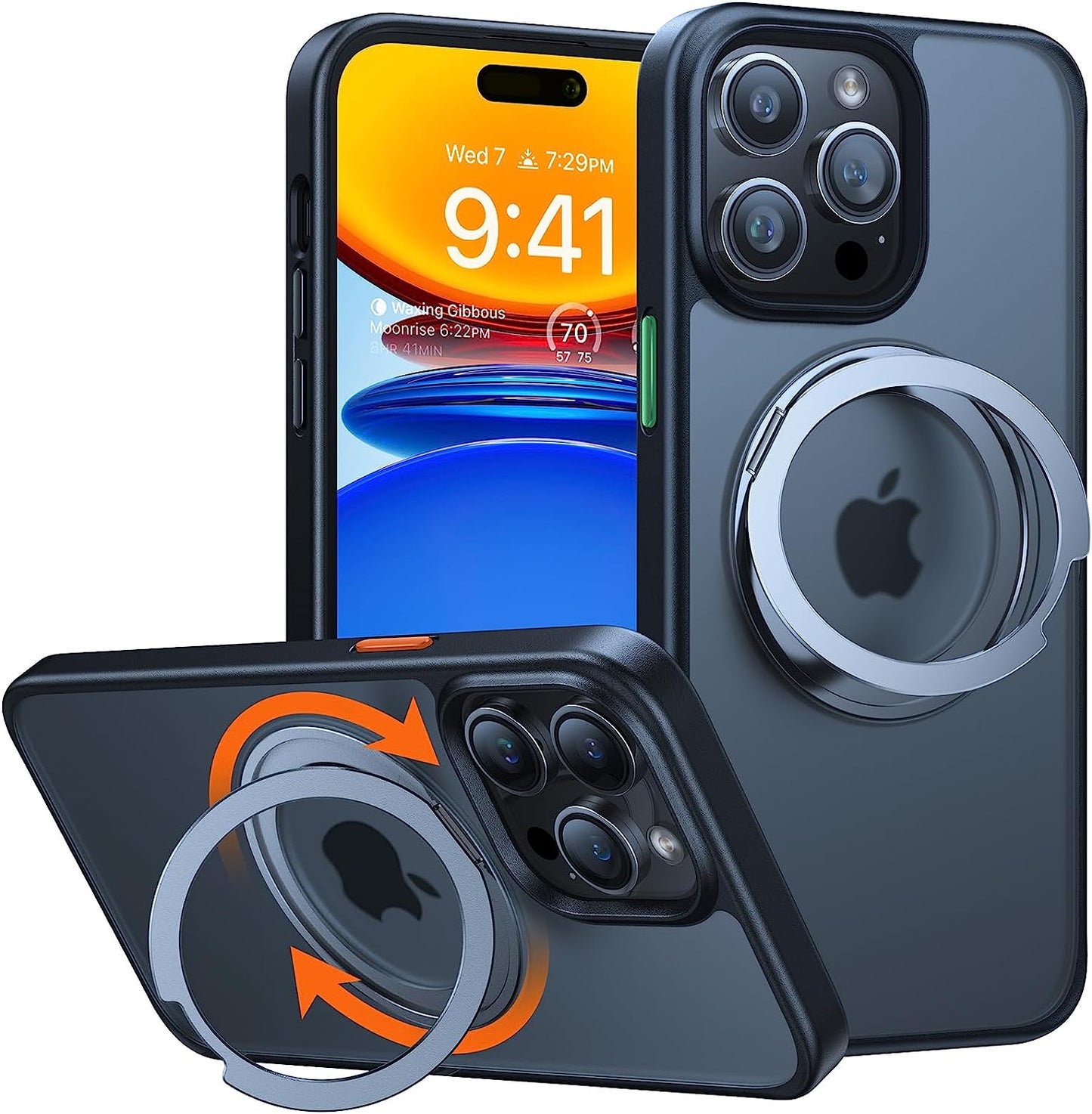 TORRAS Iphone 14 Pro Slim Matte Case - Military-Grade Drop Tested, Magsafe Compatible, Anti-Fingerprint, Frosted Clear  TORRAS   