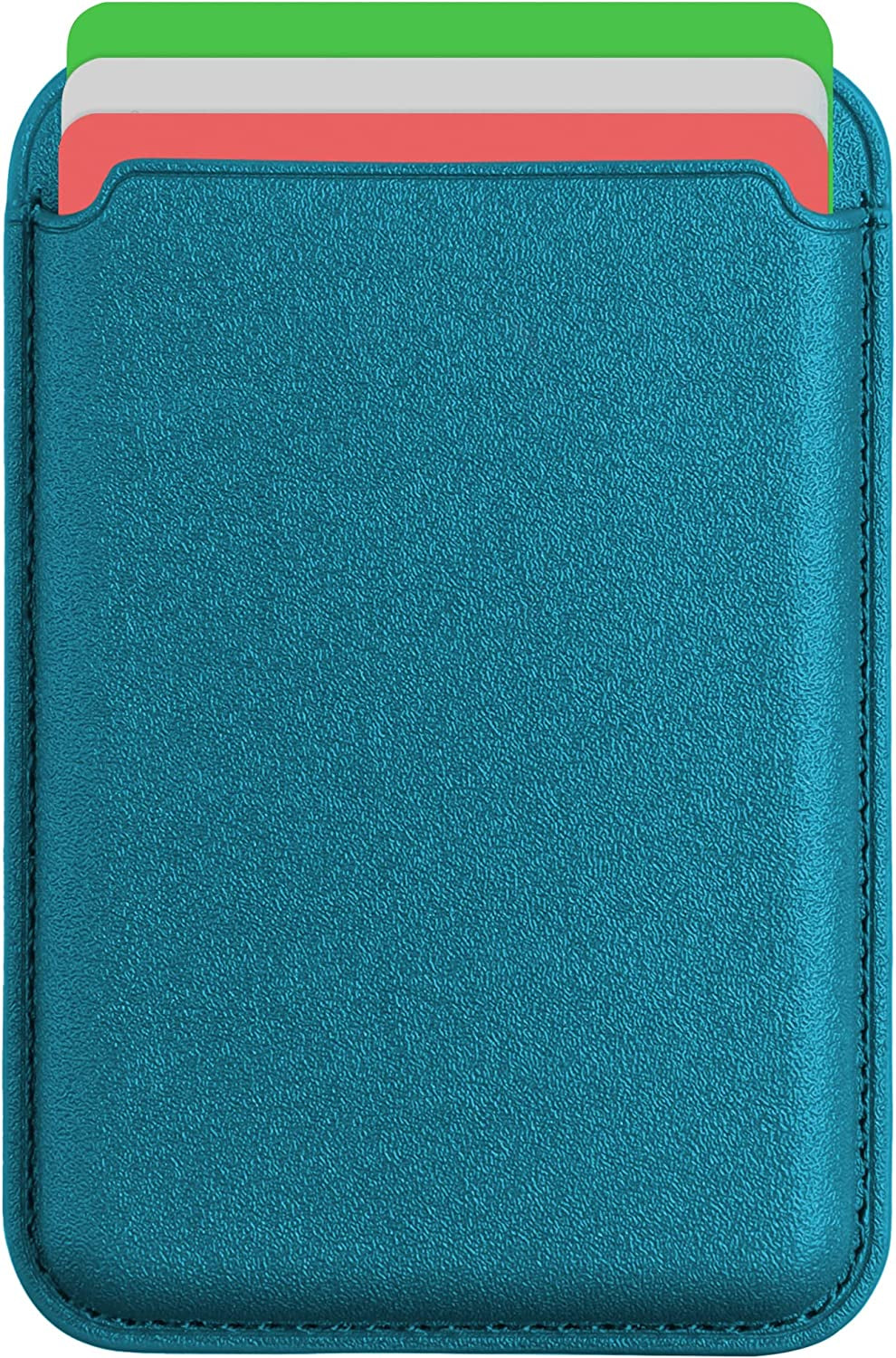 Magnetic Wallet Card Holder with Magsafe Compatible for Iphone 14/14 Plus/14 Pro/14 Pro Max, Iphone 13 Pro Max/13 Pro/13/13 Mini, Iphone 12/12 Pro/12 Pro Max, RFID Card Holder Wallet, Deep Purple  Doter Pearl Blue  