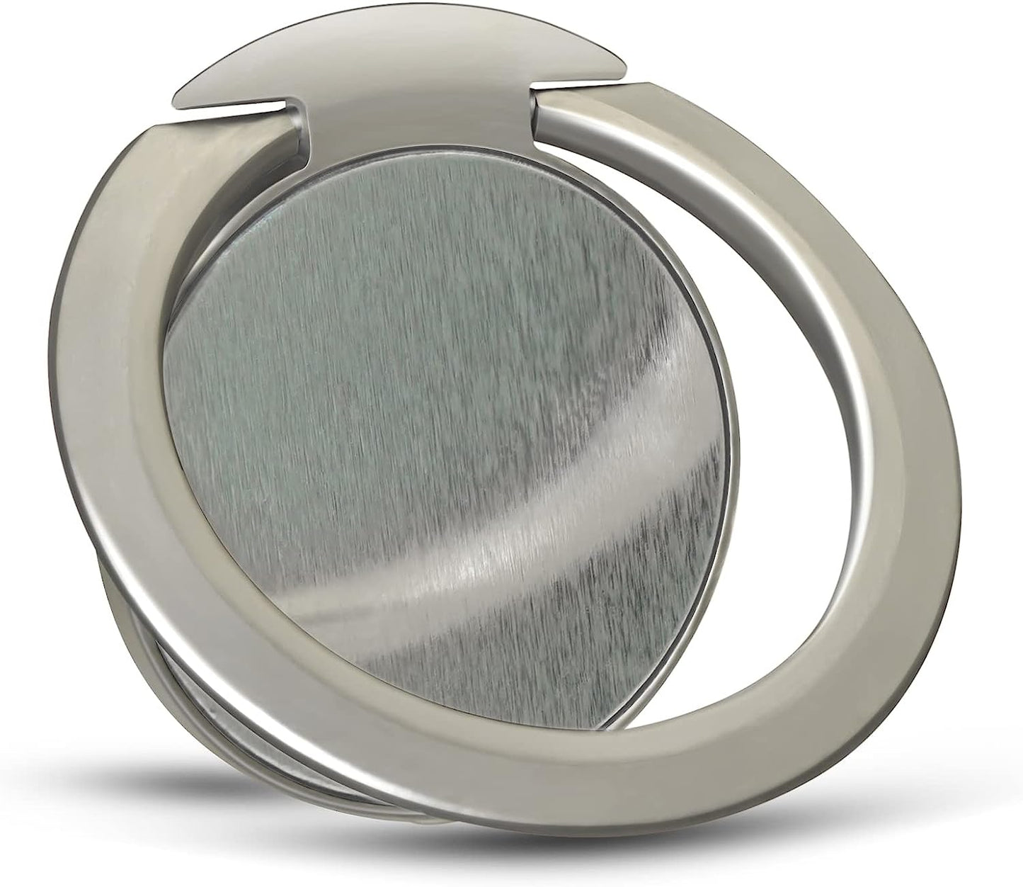 Naiadiy Zinc Alloy Cell Phone Ring Holder Finger Ring Stand, 360 Degree Rotation Kickstand Grip Holder (Square/Gold)  Naiadiy Plating/Circular/silver  