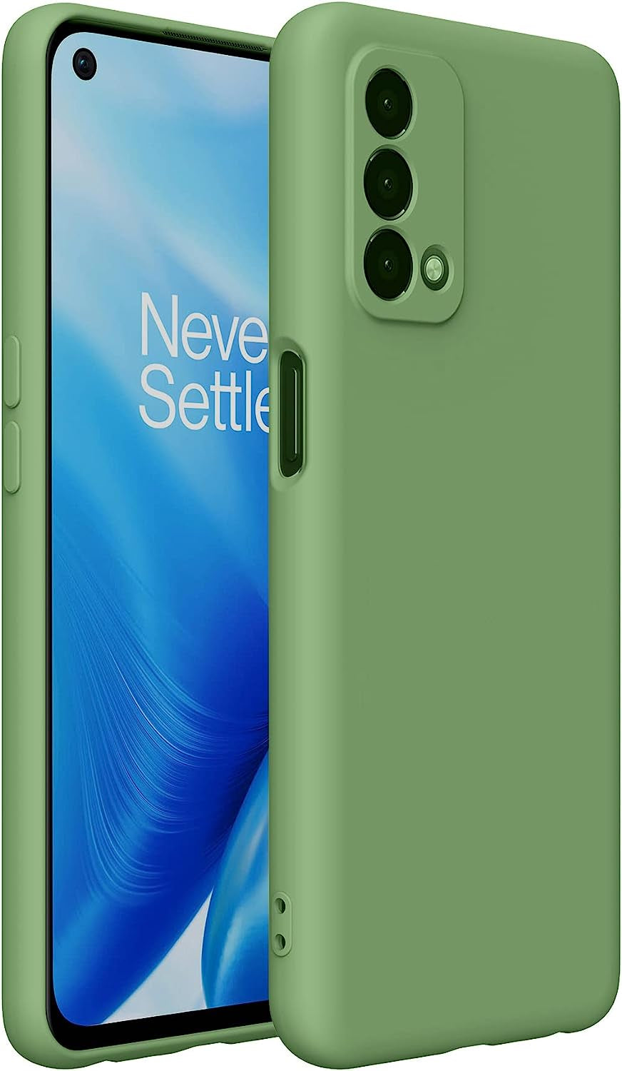Foluu for Oneplus Nord N200 5G Case, Liquid Silicone Gel Rubber Bumper Case with Soft Microfiber Lining Cushion Slim Hard Shell Shockproof Protective Cover for Oneplus Nord N200 5G 2021 (Green)  Foluu   