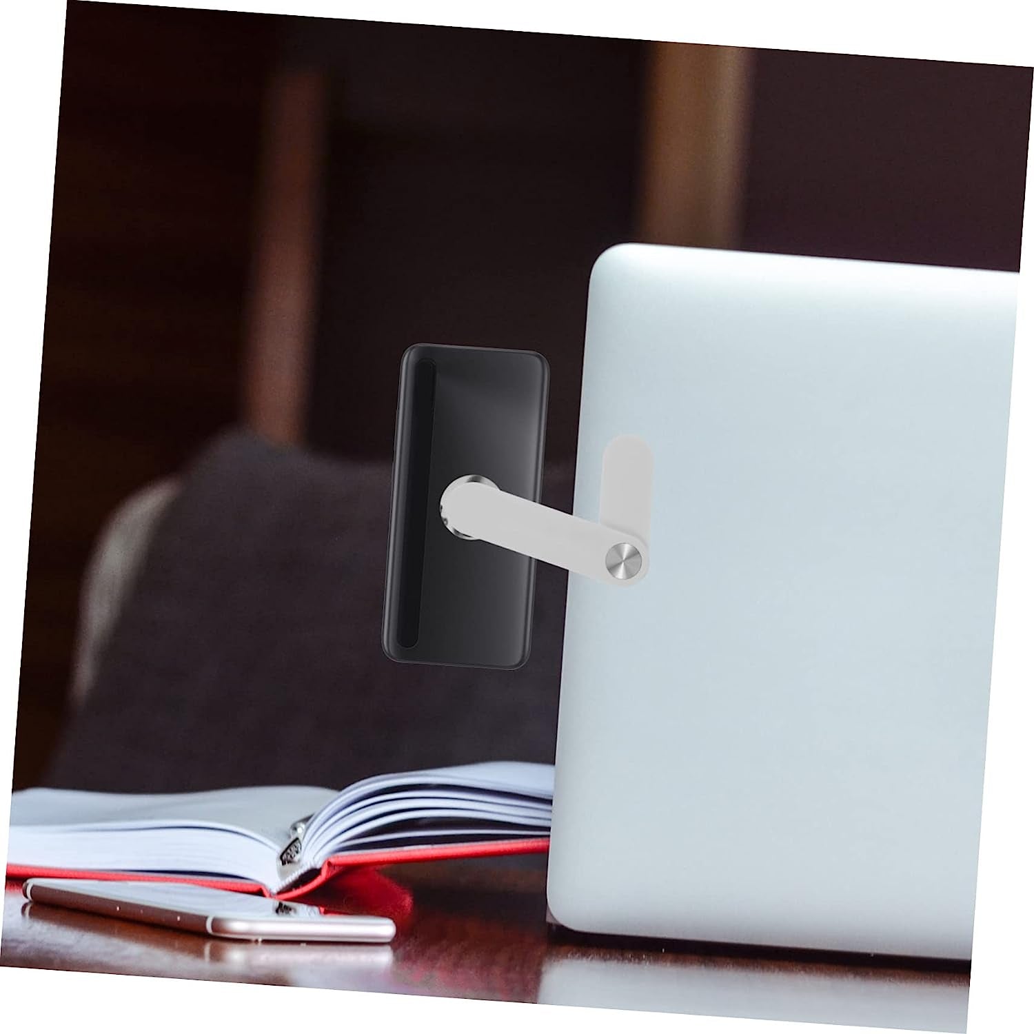 FELTECHELECTR Screen Phone Holder Magnetic Phone Mount Auas Laptop Smart Phones Phone Side Mount Clip Computer Phone Mount Laptop Phone Mount Laptop Arm for Phone Laptop Phone Mount Magnetic Abs  FELTECHELECTR   