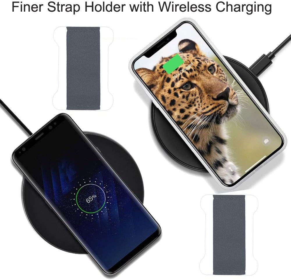 Cheap Sunday Cellphone Strap Holder for Back of Phone - Ultra Slim Universal Loopy Phone Grip Finger Strap Holder with Adhesive to Stick on (Black 2 Packs)  Cheap Sunday   