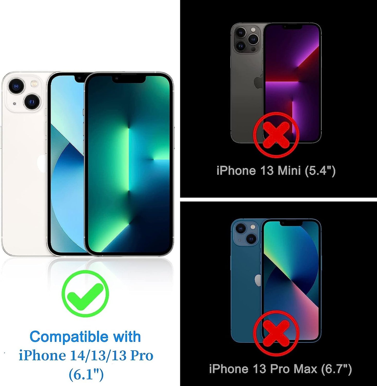 WHPXJY [2 Pack] Iphone 13/Iphone 13 Pro/Iphone 14 Privacy Screen Protector, Anti-Spy Tempered Glass Film for Iphone 13/13 Pro, Touch Sensitive, Bubble Free, Case Friendly, with Easy Alignment Tool  Crworld   