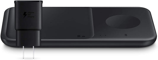 SAMSUNG 9W Wireless Charger Duo W/ USB C Cable, Charge 2 Devices at Once, Cordless Super Fast Charging Pad for Galaxy Phones and Devices, 2021, US Version, Black  Samsung   