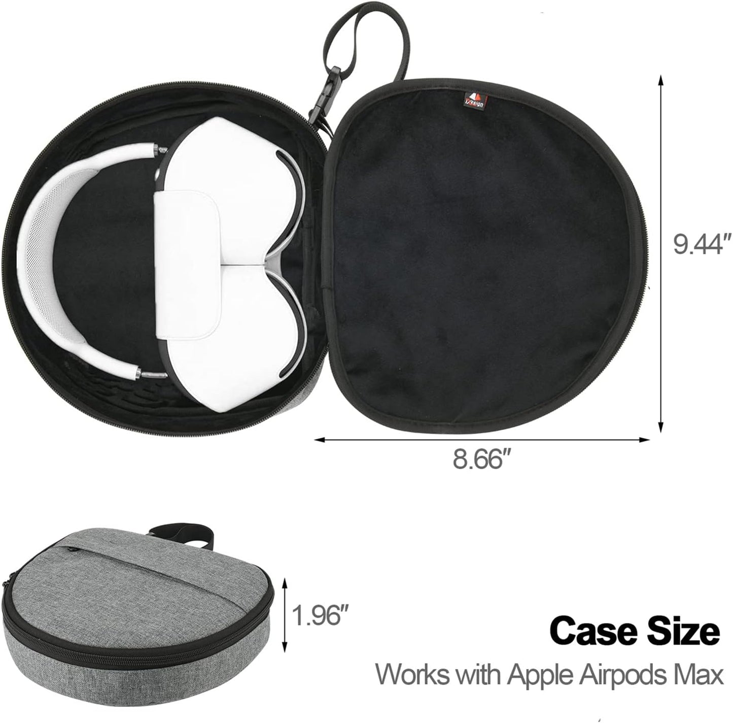 Txesign Travel Carrying Case for Apple Airpods Max Headphone, Protective Storage Bag for Airpods Max/Sony MDR-XB950BT/JBL Tune 510BT/E7 PRO/QC35  TXEsign   