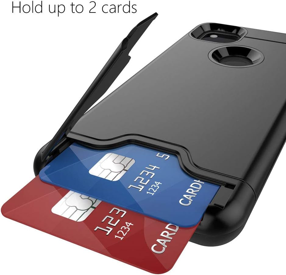 Teelevo Wallet Case for Google Pixel 4A [NOT Compatible with Pixel 4A 5G], Dual Layer Case with Card Slot Holder for Google Pixel 4A - Black  Teelevo   