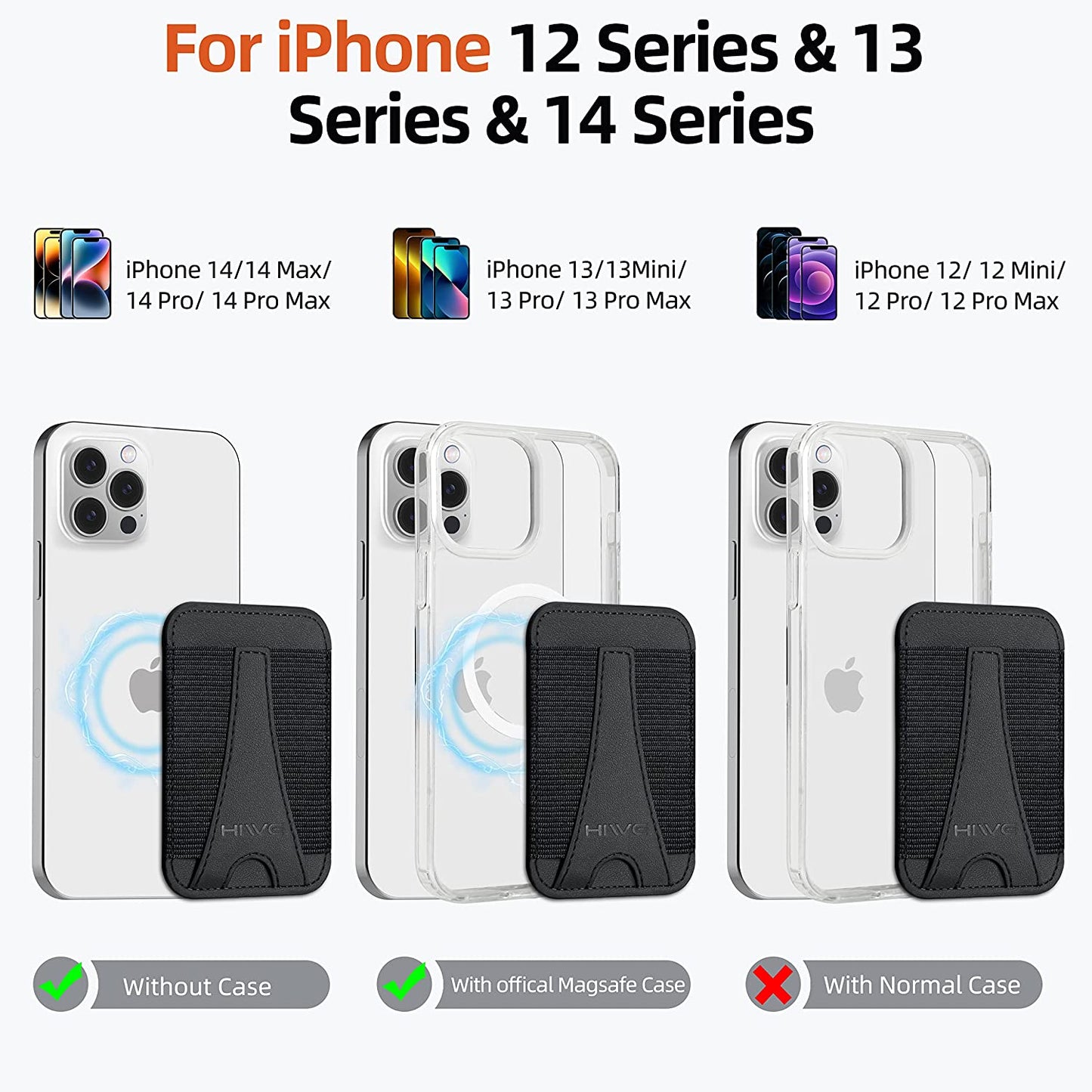 Magnetic Card Wallet Holder for Magsafe, Eiffel-Tower Magsafe Wallet for Apple Iphone 14 Pro Max/14 Pro/14/14 Plus/13/12, Magsafe Leather Wallet, Magnetic Card Holder for Iphone 14/13/12 Series, Black  ShenZhen FenCun KeJi Youxiangognsi   