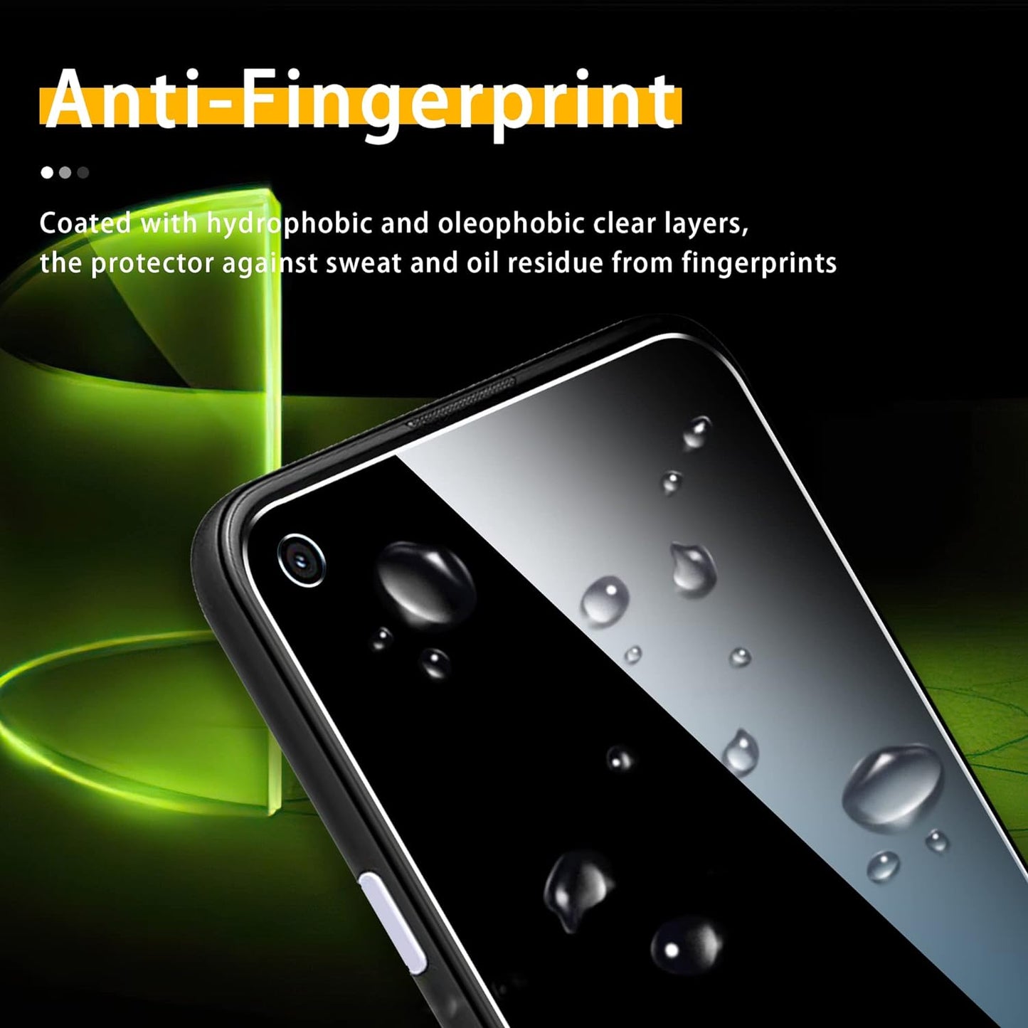 Ogrish 2 Pack Tempered Glass Screen Protector for Google Pixel 4A 5G 6.2 Inch (Not for 4A 4G 5.81 Inch)- and 2 Pack Camera Lens Protector【Hd Clarity】【Anti-Scratch】【Case Friendly】【Anti-Fingerprint】  Ogrish   