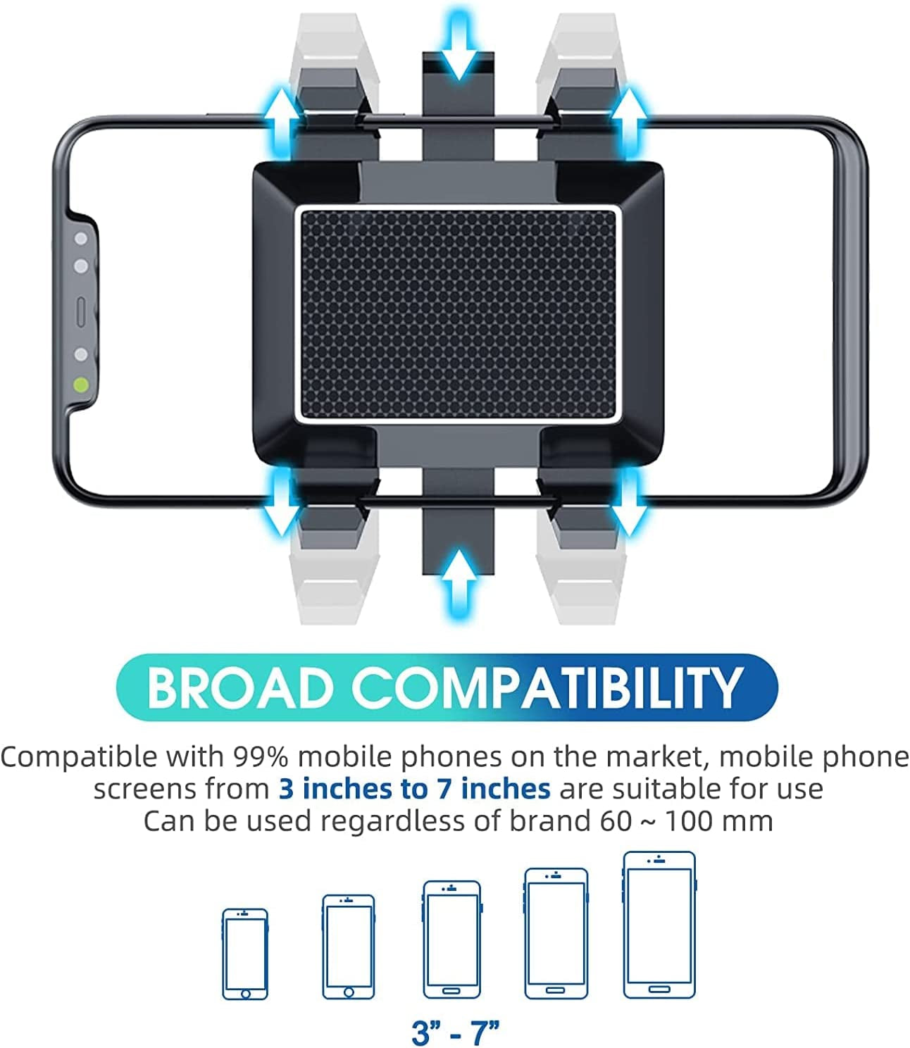 2022 New Version-Car Phone Holder Mount, Rearview Mirror Phone Holder for Car, 360°Rotatable and Retractable Car Phone Holder, Multifunctional Phone Mount for Car, for All Mobile Phones  Ylahdent   