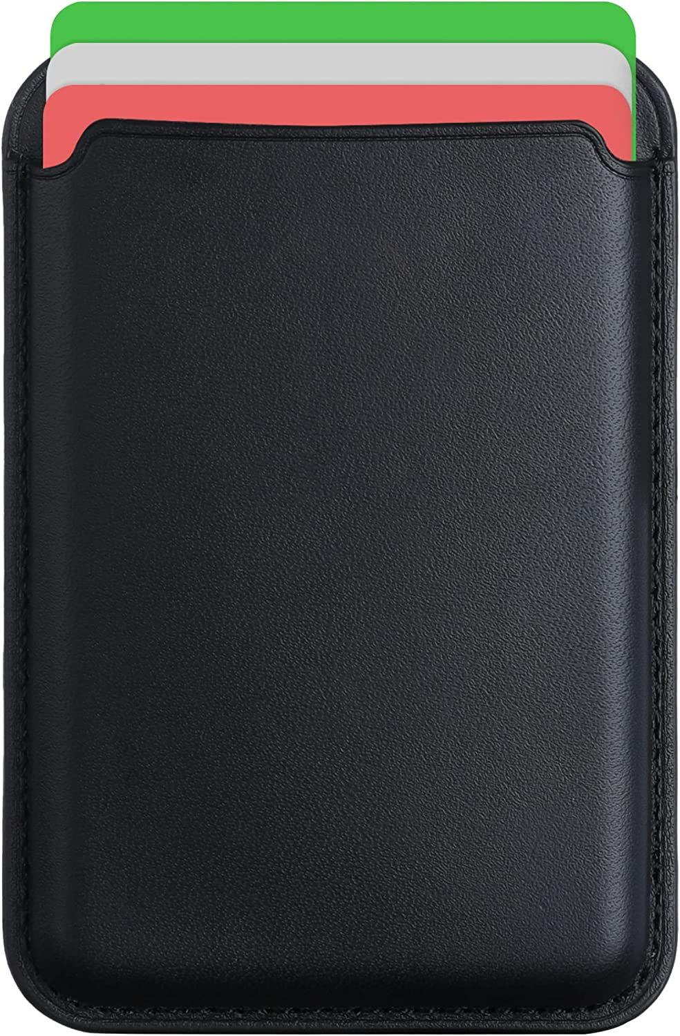 Magnetic Wallet Card Holder with Magsafe Compatible for Iphone 14/14 Plus/14 Pro/14 Pro Max, Iphone 13 Pro Max/13 Pro/13/13 Mini, Iphone 12/12 Pro/12 Pro Max, RFID Card Holder Wallet, Deep Purple  Doter Black  