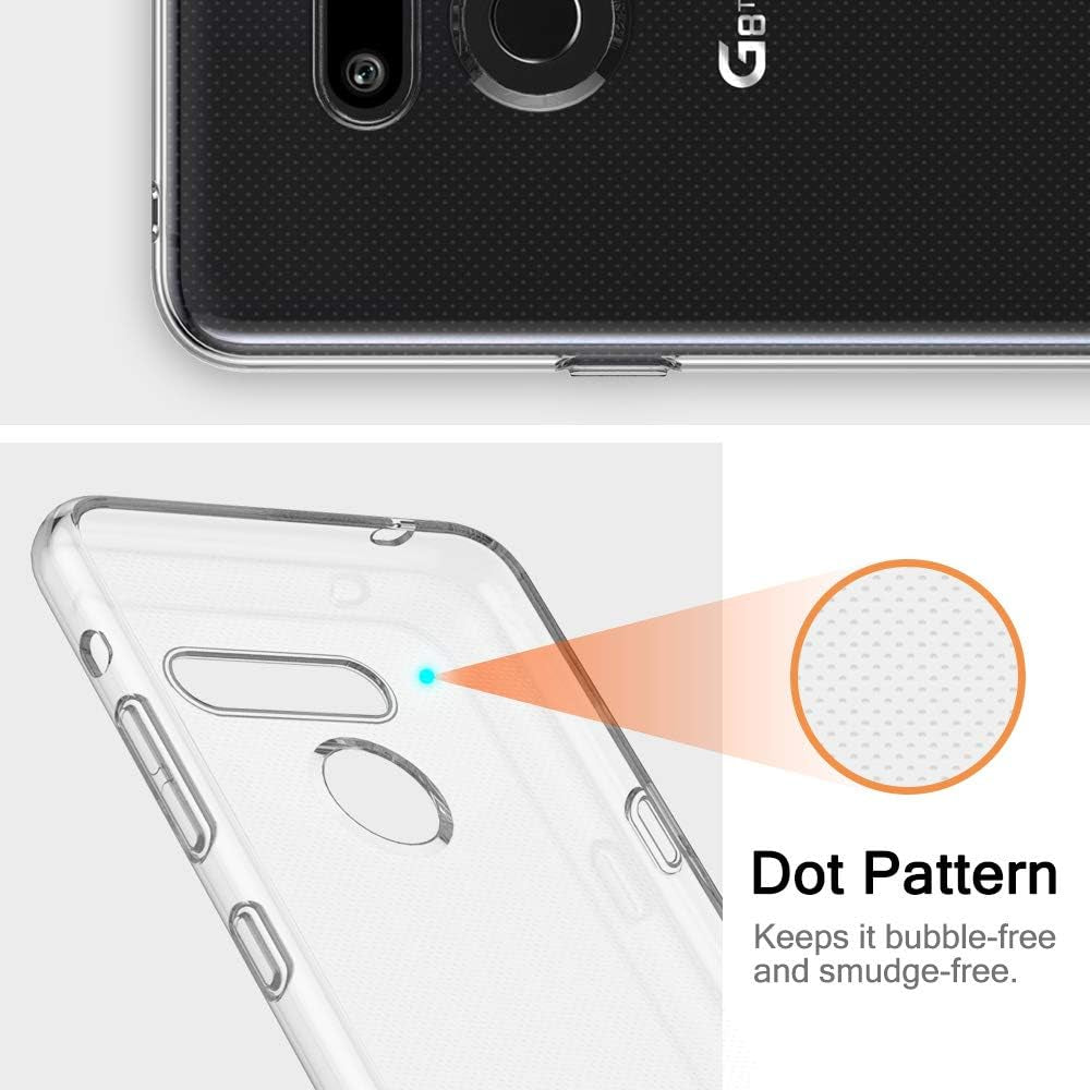 CASEVASN TPU Case Compatiable with LG G8/LG G8 Thinq, Ultra Slim Thin Shockproof Anti-Scratches Flexible TPU Gel Slim Fit Soft Skin Silicone Protective Case Cover for LG G8 / LG G8 Thinq (Clear)  CASEVASN   