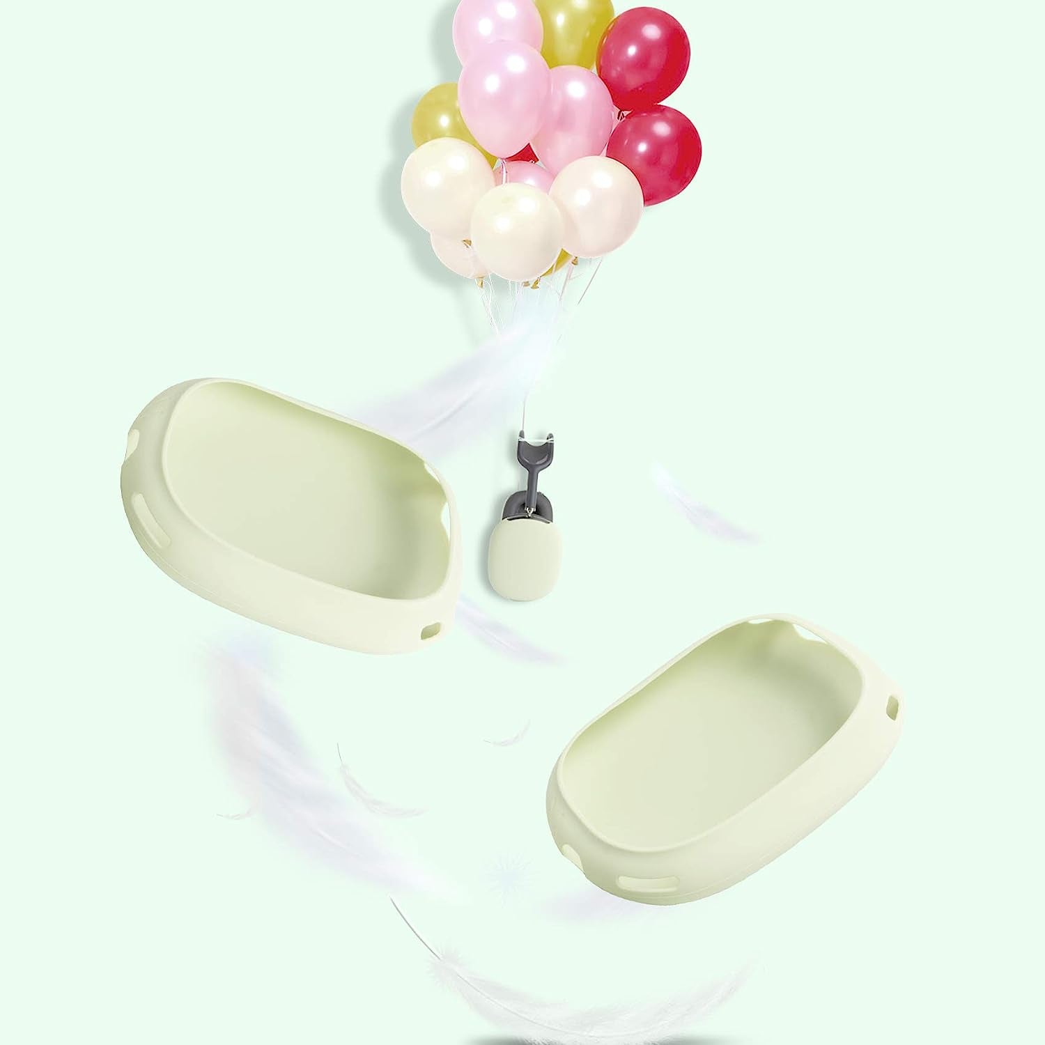 Co2Crea Silicone Carrying Case Replacement for Apple Airpods Max Headphone (Sky Blue)  co2CREA   