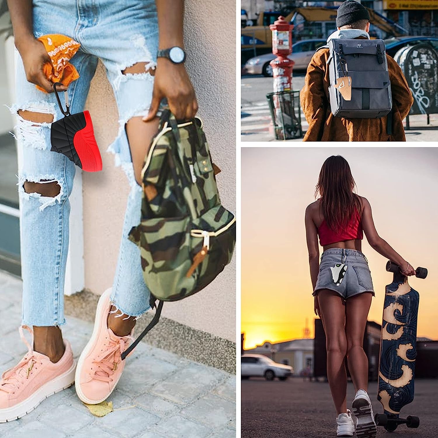 Oqplog for Airpod 3 3Rd Generation Case Luxury for Air Pods 3 (2021) Cases Cover Hypebeast Funny Design Fun 3D Cute Trendy Unique Fancy Fashion Soft Silicone for Men Boys Girls Teen (White Shoes)  Chuangyinian   